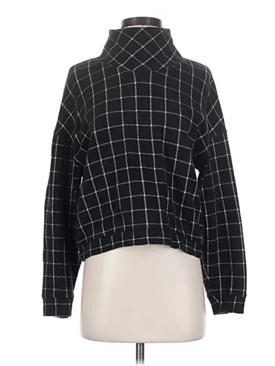 Pre-owned Madewell Long Sleeve Blouse In Black