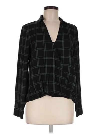 Pre-owned Madewell Long Sleeve Blouse In Black
