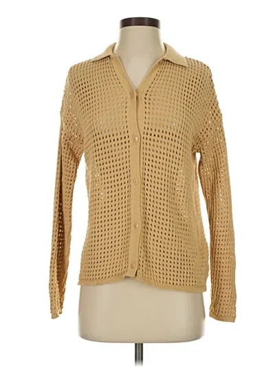 Pre-owned Madewell Long Sleeve Blouse In Brown