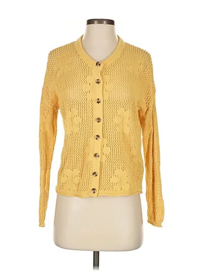 Pre-owned Madewell Long Sleeve Blouse In Yellow