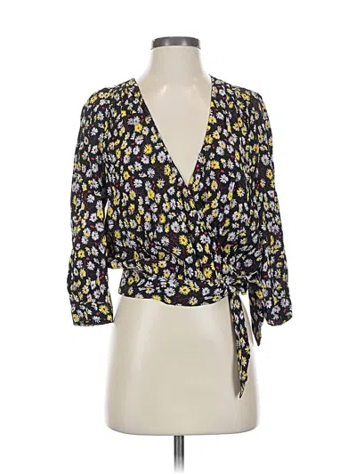 Pre-owned Madewell Long Sleeve Blouse In Yellow