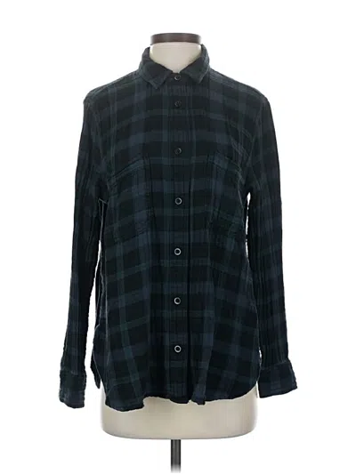 Pre-owned Madewell Long Sleeve Button Down Shirt In Black