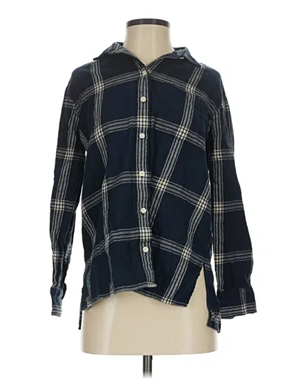 Pre-owned Madewell Long Sleeve Button Down Shirt In Black