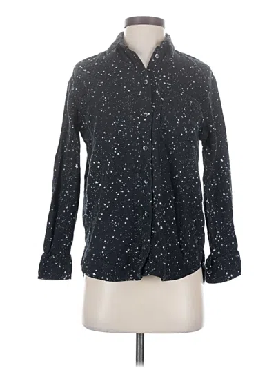 Pre-owned Madewell Long Sleeve Button Down Shirt In Black