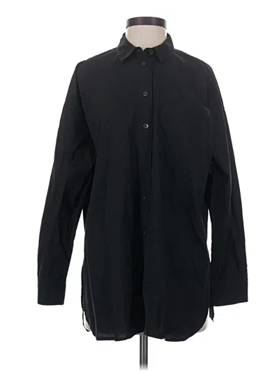 Pre-owned Madewell Long Sleeve Button Down Shirt In Black