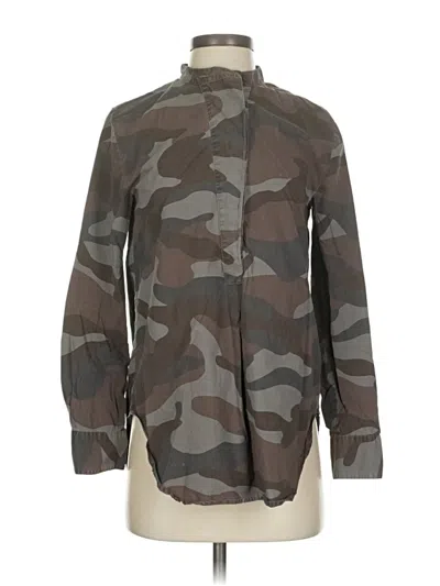 Pre-owned Madewell Long Sleeve Button Down Shirt In Gray