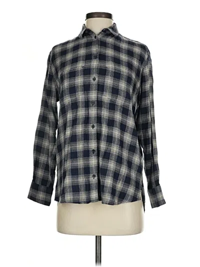 Pre-owned Madewell Long Sleeve Button Down Shirt In Gray