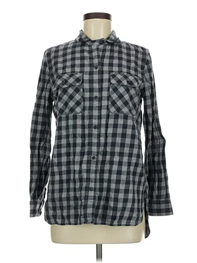 Pre-owned Madewell Long Sleeve Button Down Shirt In Gray