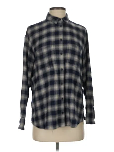 Pre-owned Madewell Long Sleeve Button Down Shirt In Gray