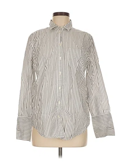Pre-owned Madewell Long Sleeve Button Down Shirt In Gray
