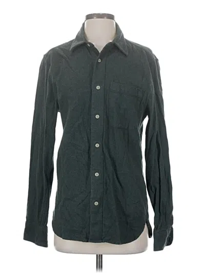 Pre-owned Madewell Long Sleeve Button Down Shirt In Gray