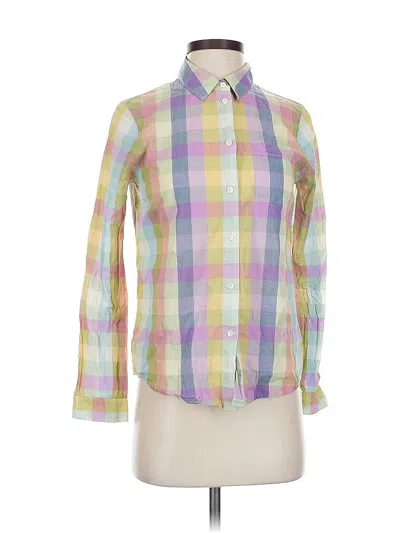 Pre-owned Madewell Long Sleeve Button Down Shirt In Pink