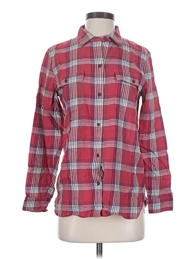 Pre-owned Madewell Long Sleeve Button Down Shirt In Red
