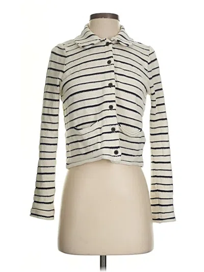 Pre-owned Madewell Long Sleeve Button Down Shirt In White