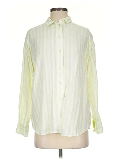 Pre-owned Madewell Long Sleeve Button Down Shirt In Yellow