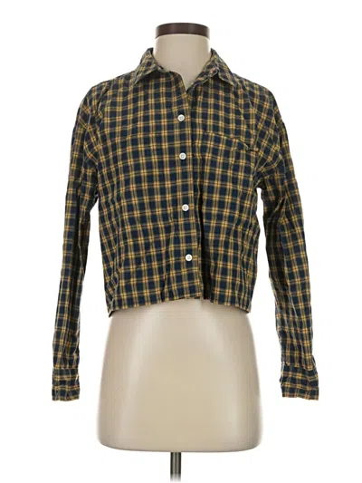 Pre-owned Madewell Long Sleeve Button Down Shirt In Yellow