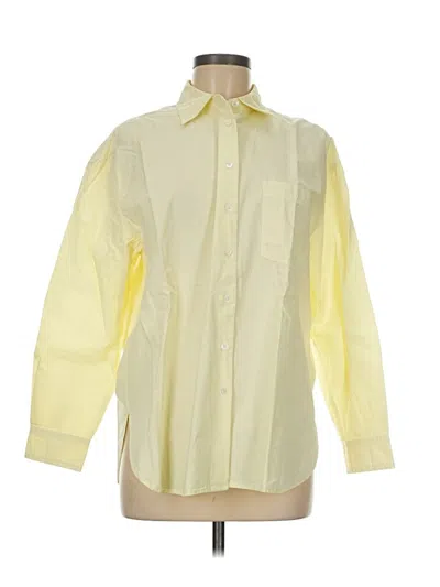 Pre-owned Madewell Long Sleeve Button Down Shirt In Yellow