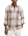 Madewell Plaid Cotton Flannel Button-up Shirt In Black Coal