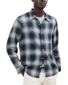 Madewell Easy Long-sleeve Cotton Dobby Button-up Shirt In Night Indigo