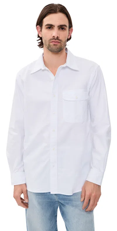 Madewell Long Sleeve Cotton Oxford Shirt White