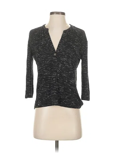 Pre-owned Madewell Long Sleeve Henley Shirt In Gray