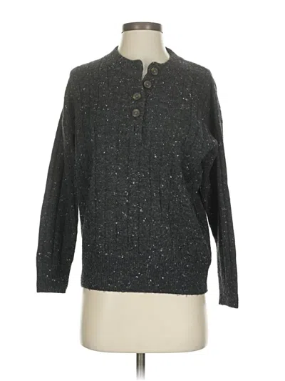 Pre-owned Madewell Long Sleeve Henley Shirt In Gray