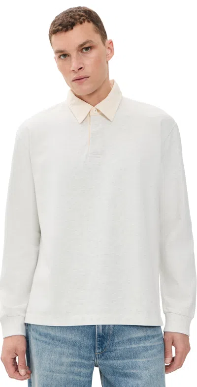 Madewell Long Sleeve Polo Heather Grey