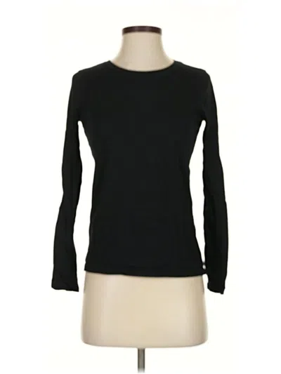 Pre-owned Madewell Long Sleeve T-shirt In Black