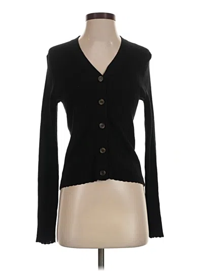 Pre-owned Madewell Long Sleeve Top Black Sweetheart Neckline Tops