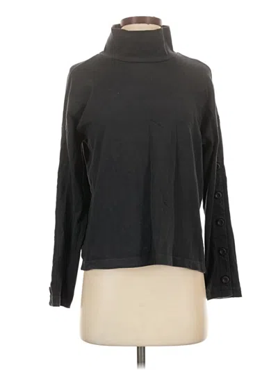 Pre-owned Madewell Long Sleeve Top Black Turtleneck Tops