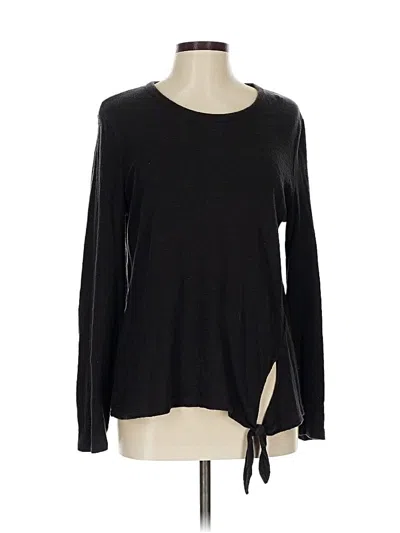 Pre-owned Madewell Long Sleeve T-shirt In Black