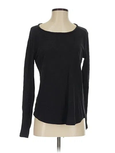 Pre-owned Madewell Long Sleeve T-shirt In Black