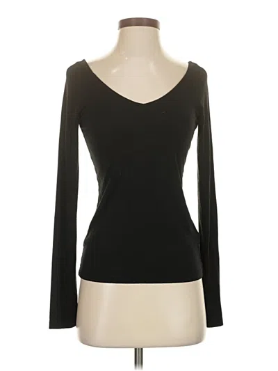 Pre-owned Madewell Long Sleeve T-shirt In Black