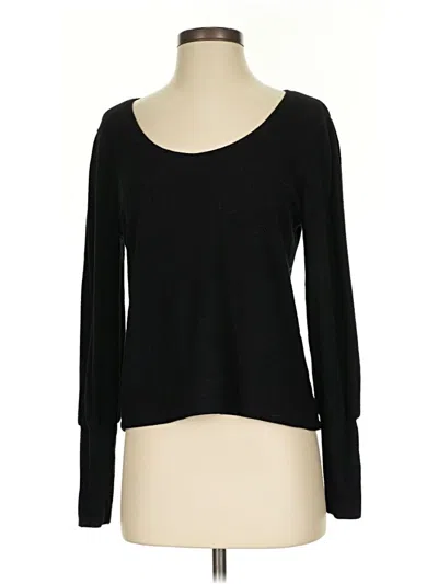 Pre-owned Madewell Long Sleeve T-shirt In Black