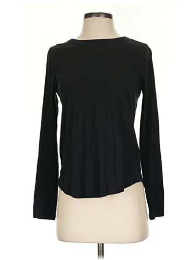 Pre-owned Madewell Long Sleeve T-shirt In Black
