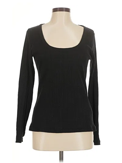 Pre-owned Madewell Long Sleeve T-shirt In Black