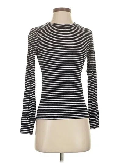 Pre-owned Madewell Long Sleeve T-shirt In Black