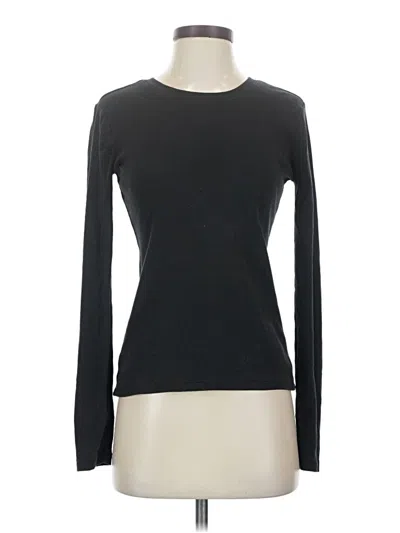 Pre-owned Madewell Long Sleeve T-shirt In Black