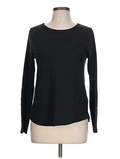 Pre-owned Madewell Long Sleeve T-shirt In Black