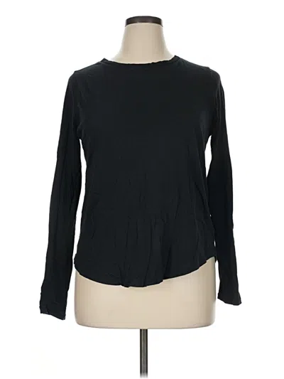 Pre-owned Madewell Long Sleeve T-shirt In Black