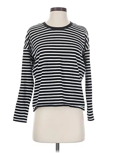 Pre-owned Madewell Long Sleeve T-shirt In Black