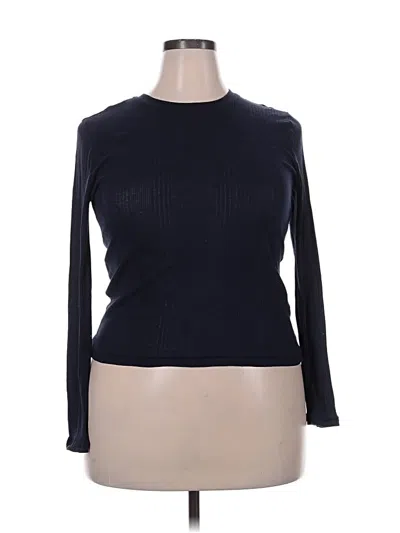 Pre-owned Madewell Long Sleeve T-shirt In Blue