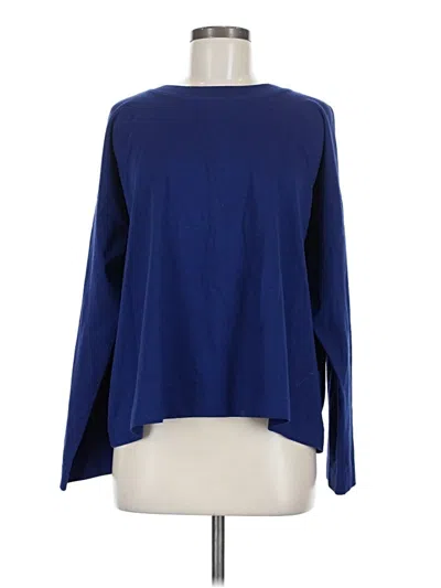 Pre-owned Madewell Long Sleeve T-shirt In Blue