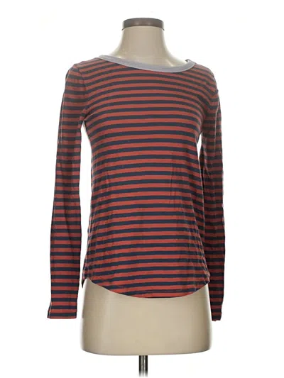 Pre-owned Madewell Long Sleeve T-shirt In Brown