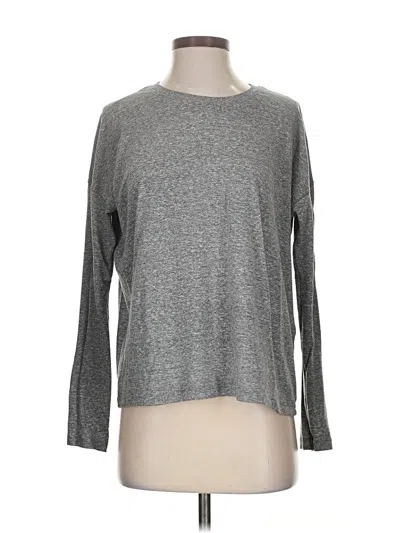 Pre-owned Madewell Long Sleeve T-shirt In Gray