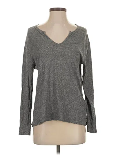 Pre-owned Madewell Long Sleeve T-shirt In Gray