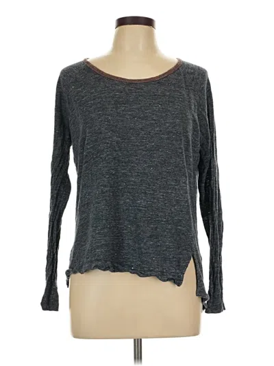 Pre-owned Madewell Long Sleeve T-shirt In Gray