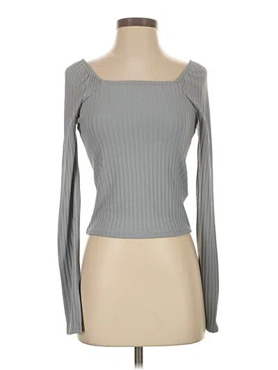 Pre-owned Madewell Long Sleeve T-shirt In Gray