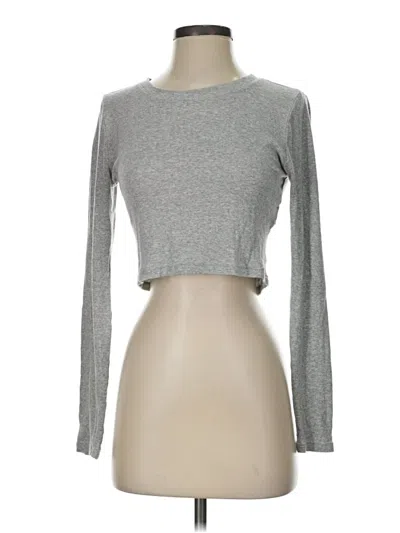 Pre-owned Madewell Long Sleeve T-shirt In Gray