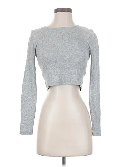 Pre-owned Madewell Long Sleeve T-shirt In Gray